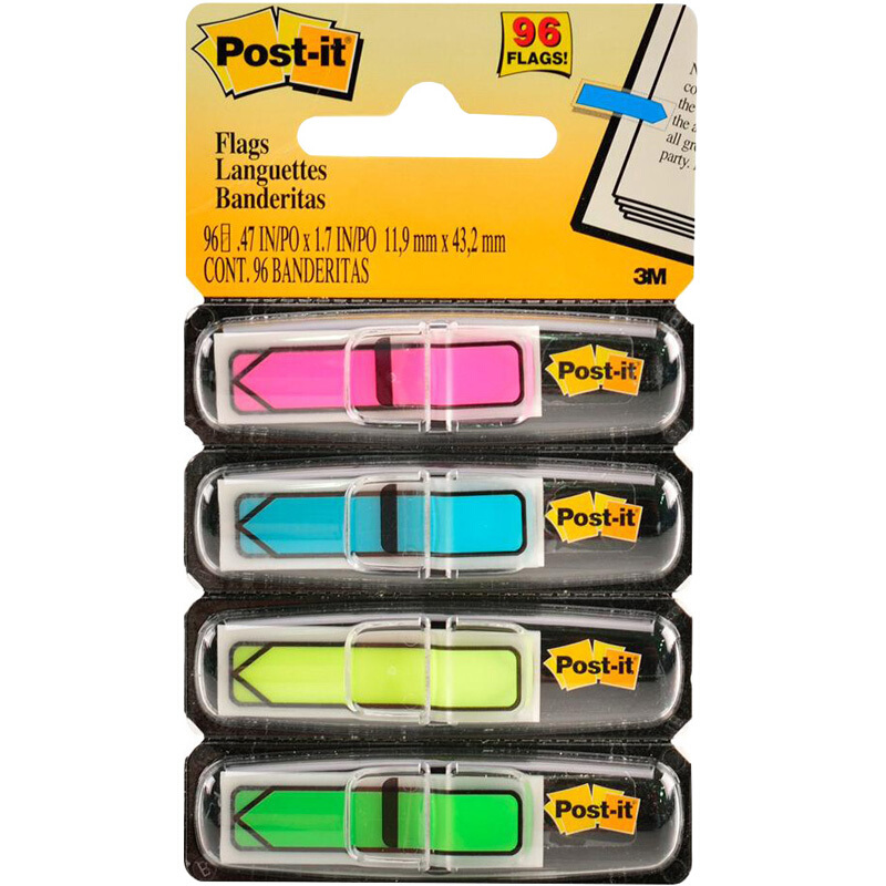 3M（Post-it） 684-ARR4 箭頭指示標簽/報事貼 24片*4色/包_http://www.nebao.cn/img/images/C201902/1551164401992.jpg