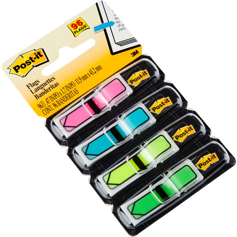 3M（Post-it） 684-ARR4 箭頭指示標簽/報事貼 24片*4色/包_http://www.nebao.cn/img/images/C201902/1551164402002.jpg