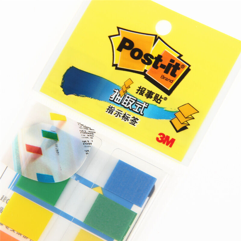 3M（Post-it） 683-5CF 透明抽取式指示標簽 12*44mm 20張*5色/包