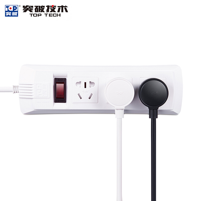 突破（TOP） 新國標電源插座/插線板/排插/接線板(三位總控1.8米)_http://www.nebao.cn/img/images/C201902/1551249920832.jpg
