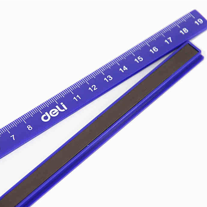 得力（deli） 7850  磁條 20mm量程直尺 白板尺 磁性直尺 顏色隨機