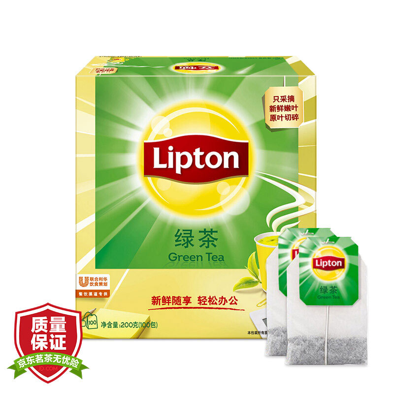 立頓（Lipton） 茶葉 100包200g 袋泡茶茶包(綠茶)_http://www.nebao.cn/img/images/C201902/1551337854604.jpg