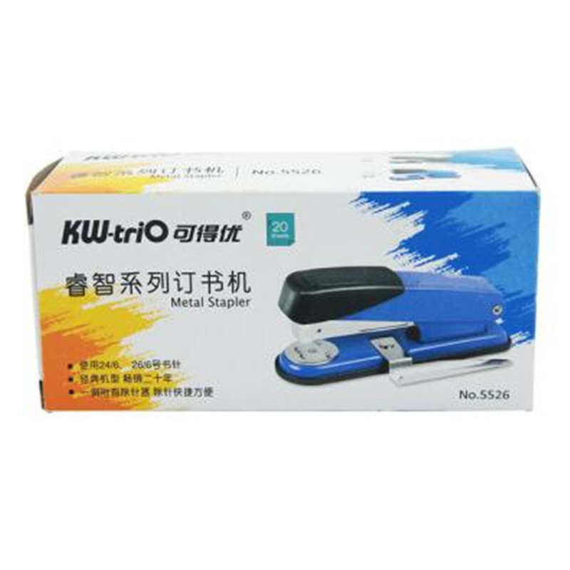 可得優（KW-triO） 5526  12#訂書機 訂書器 附起釘器 顏色隨機_http://www.nebao.cn/img/images/C201903/1551774394460.jpg