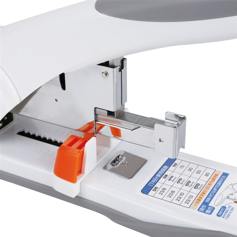得力（deli） 0487  重型厚層訂書機(80張)(236-2313) 白色_http://www.nebao.cn/img/images/C201903/1551776907017.jpg