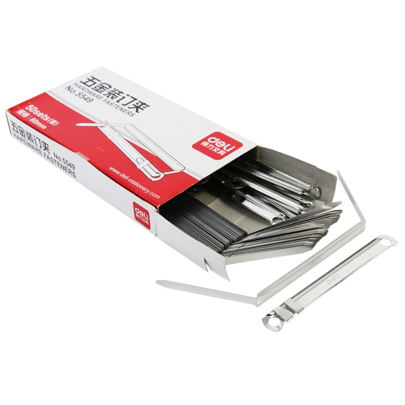 得力（deli） 5549 80mm 抗壓金屬裝訂夾 50套/單盒_http://www.nebao.cn/img/images/C201903/1551856769205.jpg