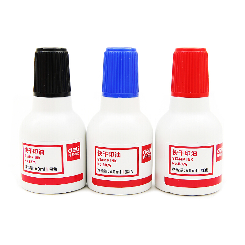 得力（deli） 9874  原子快干印油 印泥 40ml(藍色)_http://www.nebao.cn/img/images/C201903/1552008156372.jpg