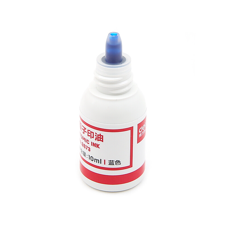 得力（deli） 9873 原子快干印油 印泥 10ml(藍色)_http://www.nebao.cn/img/images/C201903/1552008474325.jpg
