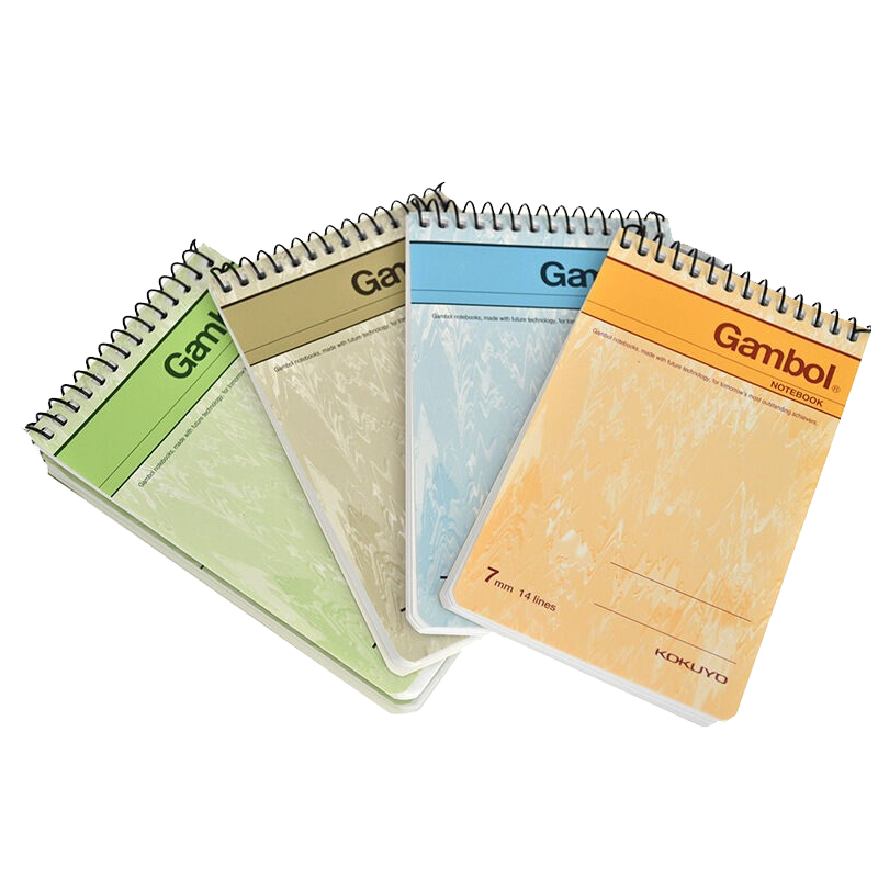 渡邊（Gambol） SA7506 螺旋豎翻筆記本 A7/50頁 24本/包 (包)