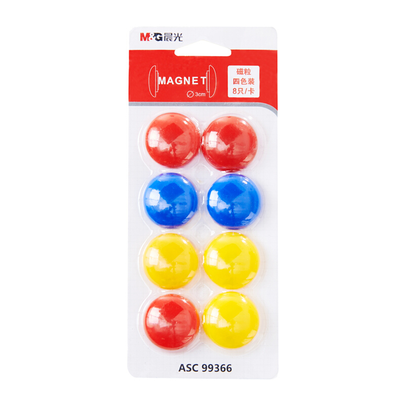 晨光（M&G） ASC99366 白板寫字板磁粒/磁扣 28mm_http://www.nebao.cn/img/images/C201903/1552381314924.jpg