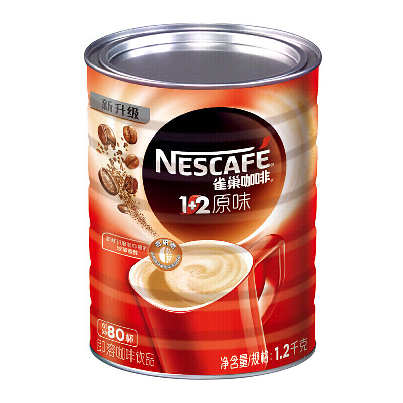 雀巢（Nestle） 1.2kg 咖啡1+2原味罐裝 _http://www.nebao.cn/img/images/C201903/1552456200998.jpg
