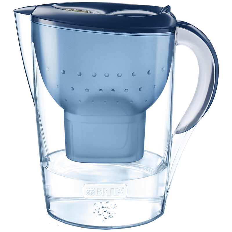 碧然德（BRITA）濾水壺 Marella藍色3.5L 1壺6芯