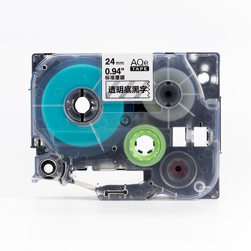 愛墨 AQe-121（9mm）標準覆膜標簽打印機色帶 紅底黑字_http://www.nebao.cn/img/images/C201907/1564102901662.jpg