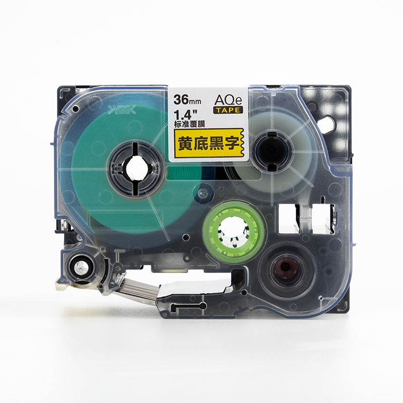 愛墨 AQe-641（18mm）標準覆膜標簽打印機色帶  白底黑字_http://www.nebao.cn/img/images/C201907/1564102988896.jpg