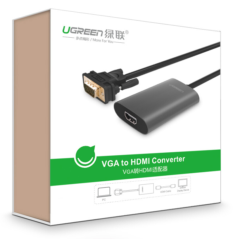 綠聯（UGREEN）VGA轉HDMI線轉換器帶音頻接口40264_http://www.nebao.cn/img/images/C201909/1569316633028.jpg
