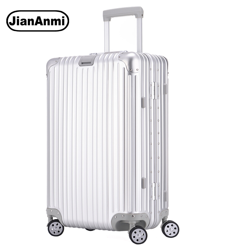 JianAnmi 全鋁鎂合金復古登機箱24英寸