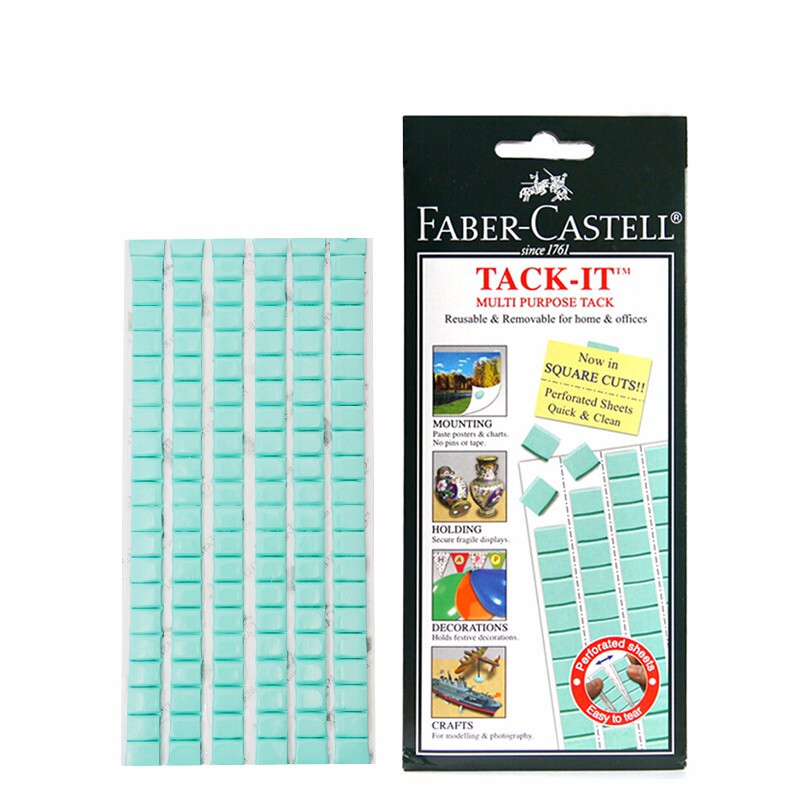 輝柏嘉（Faber-Castell) 粘土免釘藍白雙面膠泥寶貼無痕膠照片墻膠黏土模型工具膠 藍色款75克_http://www.nebao.cn/img/images/C201910/1571206925228.jpg