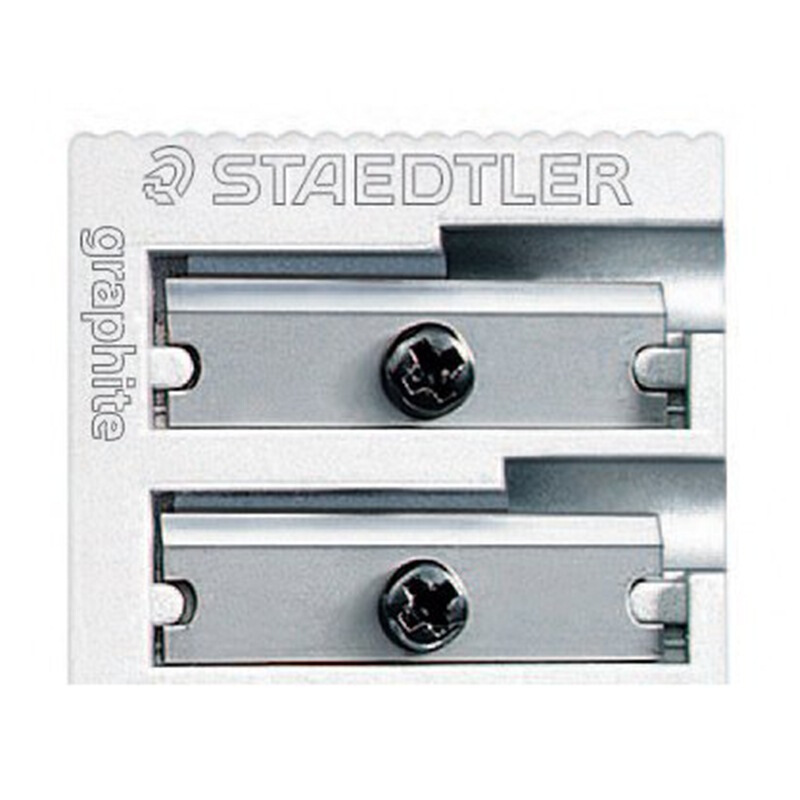 施德樓（Staedtler）卷筆刀金屬全鋼制轉(zhuǎn)筆刀削筆刀筆刨雙孔51020_http://www.nebao.cn/img/images/C201911/1574906854298.jpg