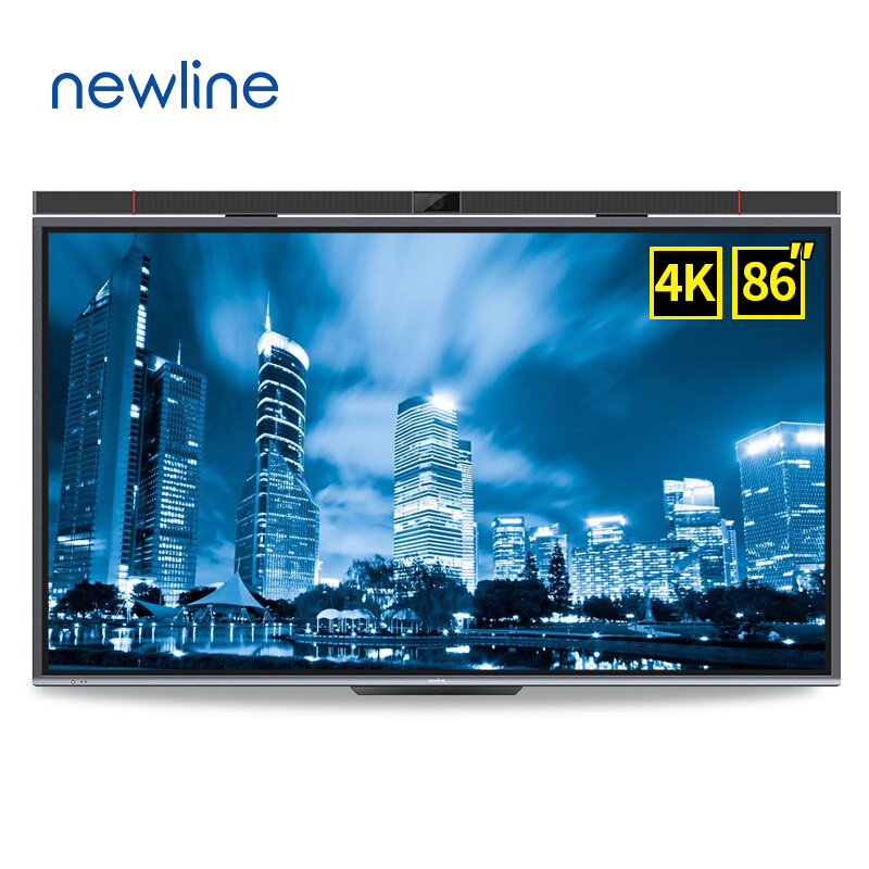 鴻合newline會議平板極系列 86英寸4K視頻會議大屏解決方案一體機 TT-8619PTC 86英寸 4K