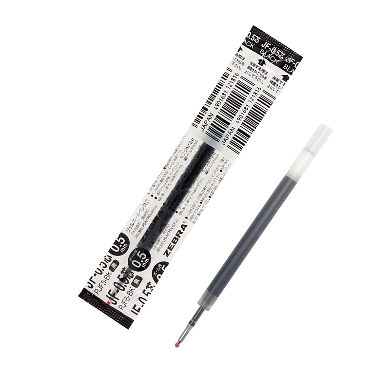 斑馬（ZEBRA）0.5mm按動中性筆替芯RJF5-BK/10支裝(黑色筆芯)_http://www.nebao.cn/img/images/C202007/1594368373316.jpg
