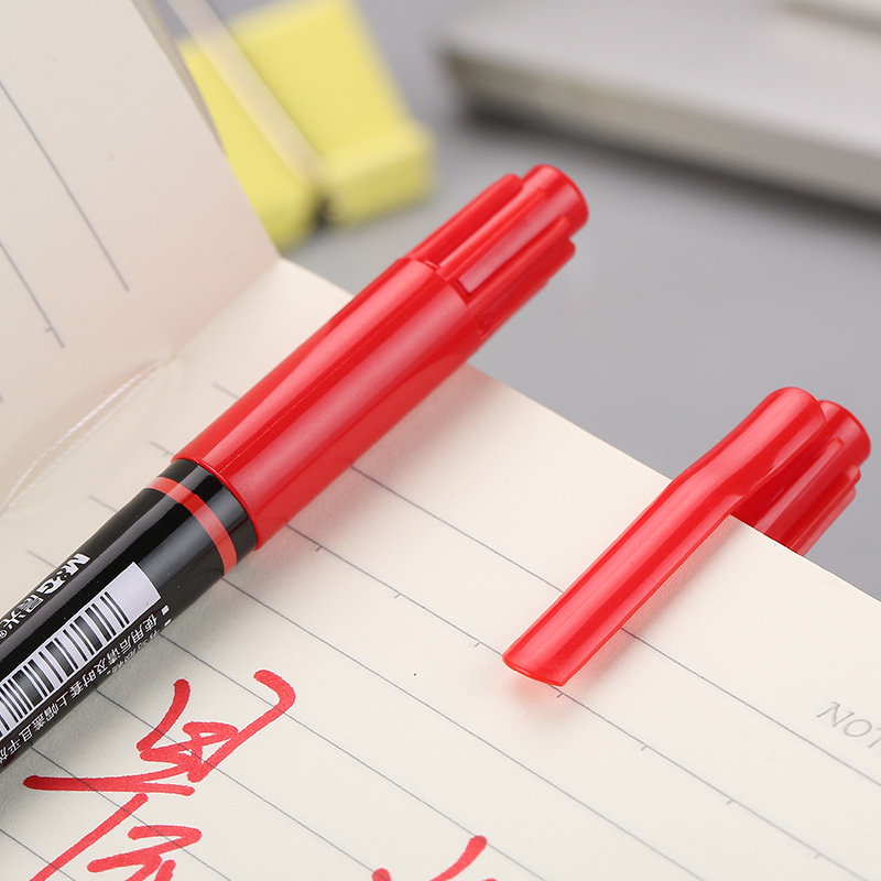 晨光（M&G） MG 2130 小雙頭油性記號筆 單支裝（紅色）_http://www.nebao.cn/img/images/C202008/1598340417442.jpg