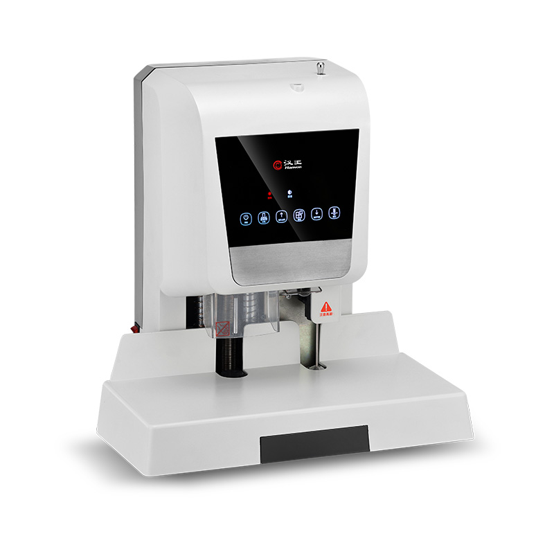 漢王（Hanvon）HW-6610AF自動會計財務(wù)憑證裝訂機 熱熔鉚管裝訂機激光定位電動檔案文件打孔機