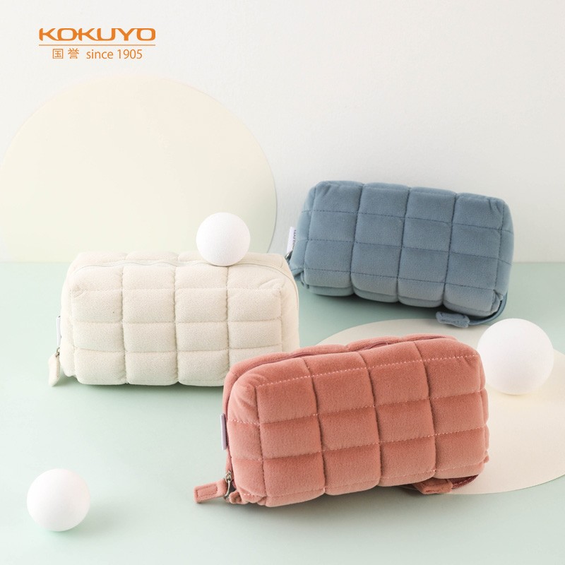 國譽（KOKUYO）學生辦公收納包枕枕包滌綸帆布筆袋淺粉中號WSG-KUK261LP_http://www.nebao.cn/img/images/C202110/1634277415150.jpg