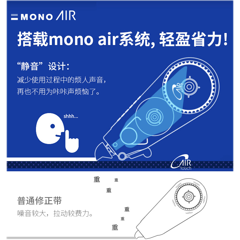 TOMBOW蜻蜓修正帶多彩涂改帶替芯可換長10M 黑色本體九個裝CT-CAX5C_http://www.nebao.cn/img/images/C202110/1634278350869.jpg