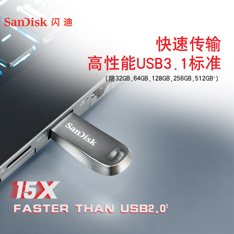 閃迪（SanDisk）512GB USB3.1 U盤 CZ74酷奐 銀色 金屬外殼 內含安全加密軟件_http://www.nebao.cn/img/images/C202202/1645409557995.jpg