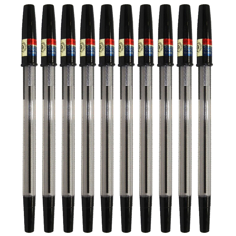 三菱（uni） SA-S 經典圓珠筆 超順滑原子筆0.7mm/10支裝 (黑色) 