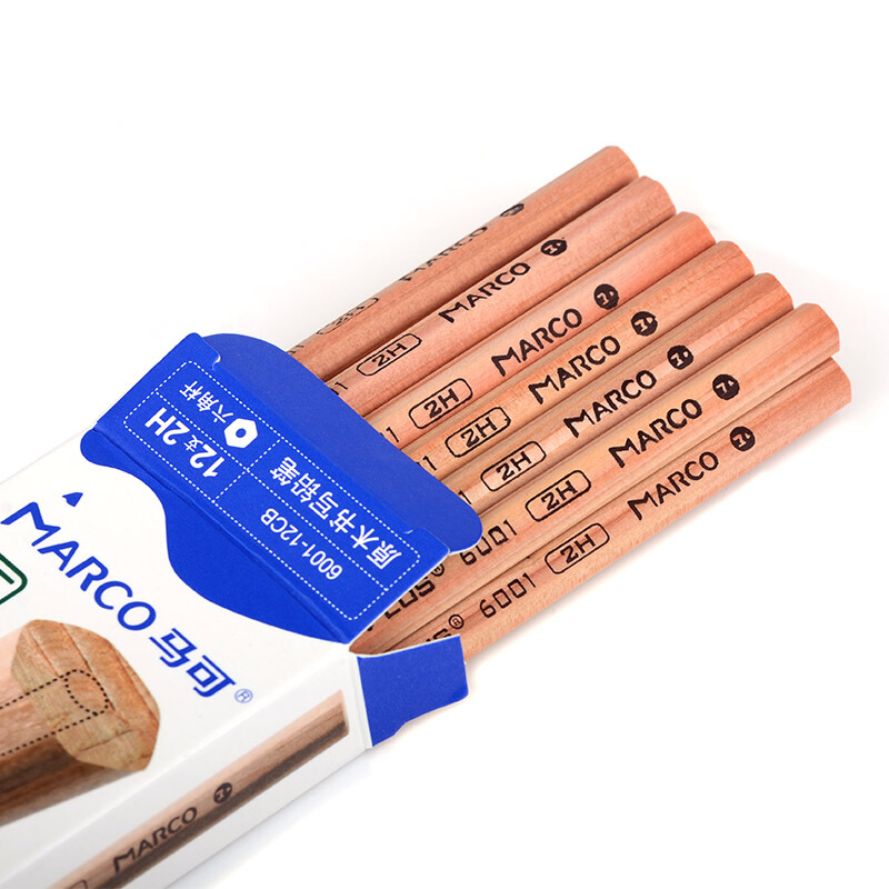 馬可（Marco） 6001-12CB 書寫鉛筆 原木色六角桿（2H）_http://www.nebao.cn/img/sp/102/1f2d07a0-85dd-4b2a-8d02-0bda58e446bf.jpg