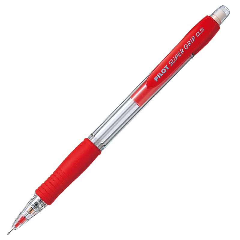 百樂（PILOT） H-185-SL 自動鉛筆 透明筆桿0.5mm（紅色） 12支/盒_http://www.nebao.cn/img/sp/102/604c20ef-3eef-4db6-adac-6e4c9bd170f8.jpg
