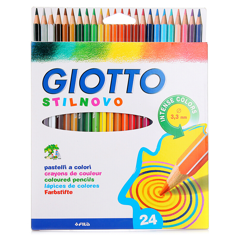 GIOTTO 256600 紙盒裝彩色鉛筆 (24色) 