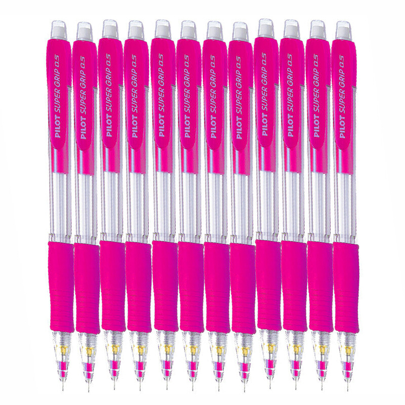 百樂(lè)（PILOT） H-185-SL 自動(dòng)鉛筆 透明筆桿0.5mm（粉紅色）