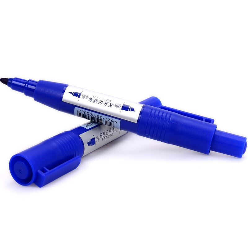 寶克（BAOKE） MP-210 油性大雙頭記號筆 12支/盒（藍色）_http://www.nebao.cn/img/sp/104/3fb0bce4-5067-4490-9d72-8efab3edc82d.jpg