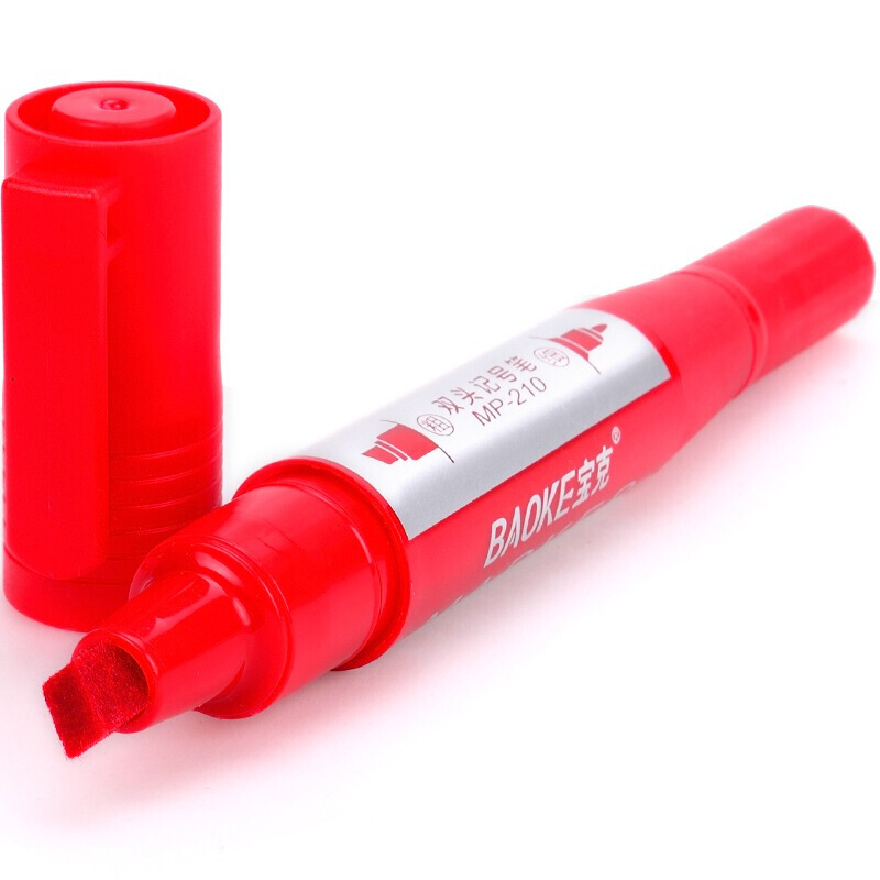 寶克（BAOKE） MP-210 油性大雙頭記號筆 12支/盒（紅色）_http://www.nebao.cn/img/sp/104/a8f71ebc-cad4-4aae-91ae-193652ffe9c9.jpg