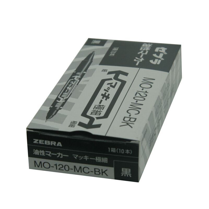 斑馬（ZEBRA） MO-120-MC-BK 小雙頭記號(hào)筆 單支裝（黑色）_http://www.nebao.cn/img/sp/104/abef02b4-80a9-4091-81a8-6034688b39be.jpg
