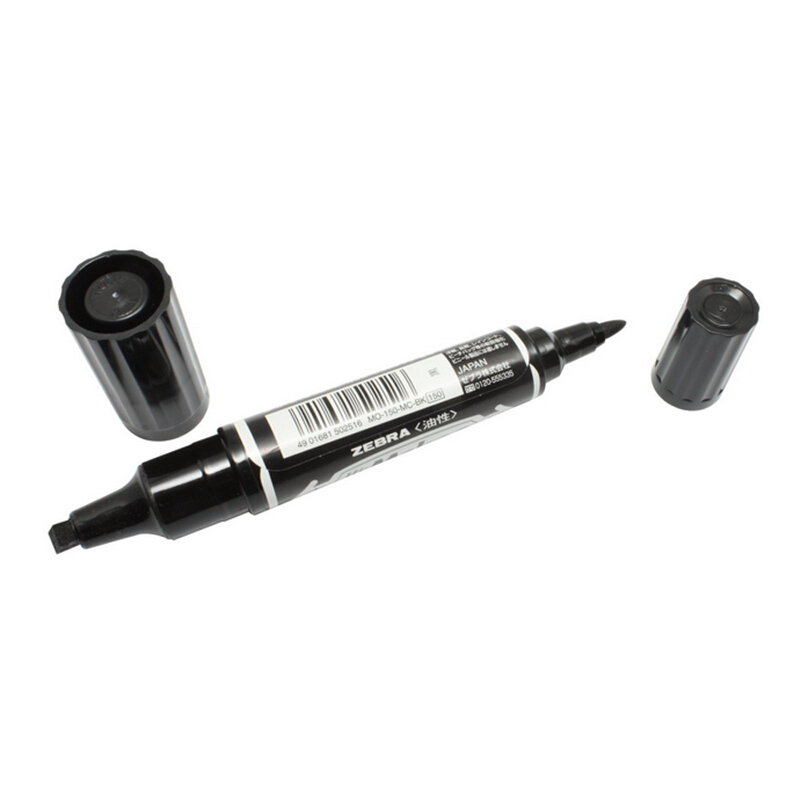 斑馬（ZEBRA） MO-150-MC-BK 大雙頭記號筆 1支裝 2.0~4.0mm (黑色)