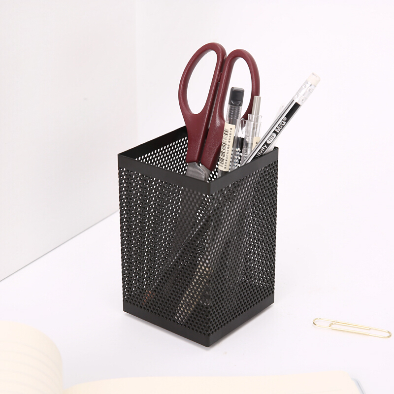 晨光（M&G） ABT98401 金屬網格方形筆筒收納盒 黑色 （ABT98401）_http://www.nebao.cn/img/sp/157/52c0ef82-2819-4c7f-96eb-3658f111c2ee.jpg