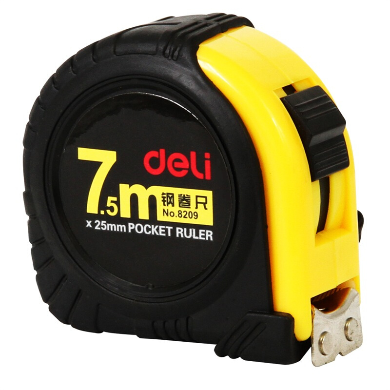 得力（deli） 8209 7.5m全包膠鋼卷尺