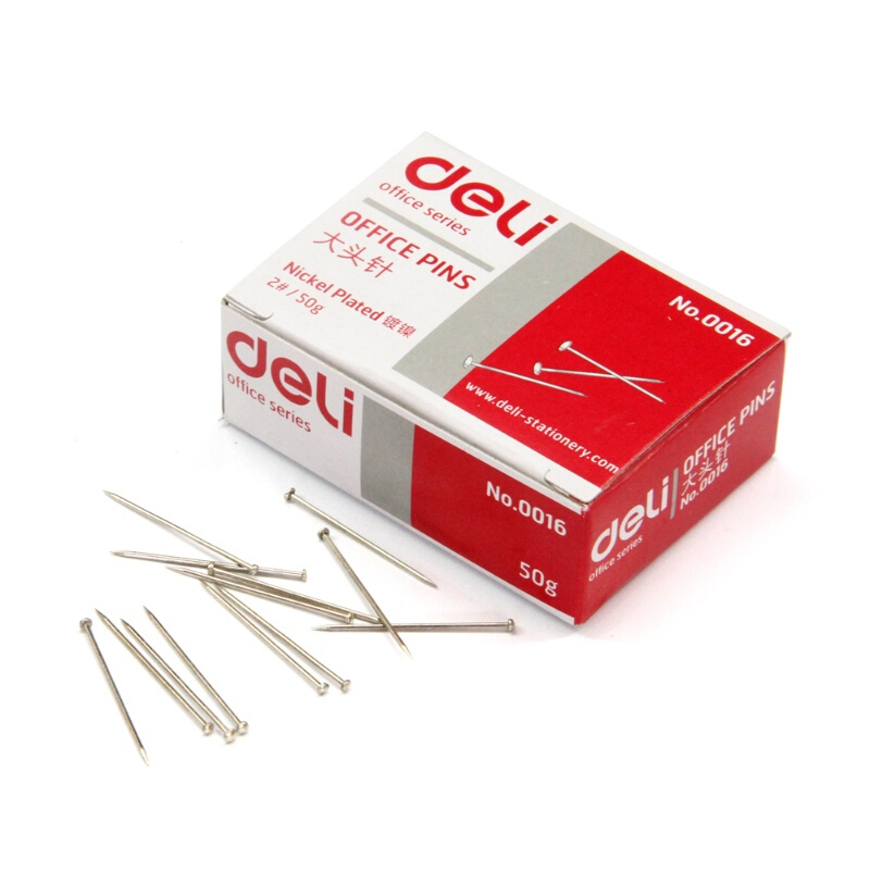 得力（deli） 0019 辦公專用3號鍍鎳裝大頭針 100枚盒 （單盒裝）_http://www.nebao.cn/img/sp/160/1ef5ebdb-41fe-420a-b521-f93c39ef6bb0.jpg