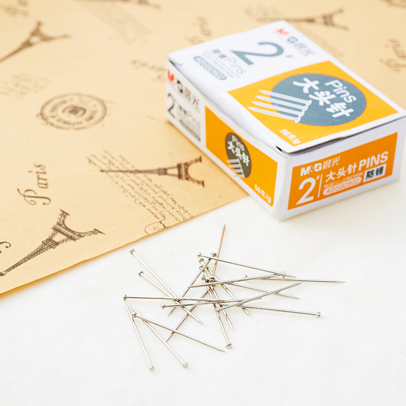 晨光（M&G） ABS92602 2#辦公鍍鎳大頭針50g盒 （單盒裝）_http://www.nebao.cn/img/sp/160/22b15d2a-414f-4c39-871e-ba3070e1f994.jpg