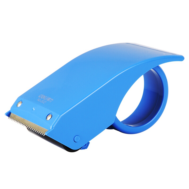 得力（deli） 802 金屬封箱器/打包器/膠帶切割器 適用膠帶寬度60mm（藍色） 