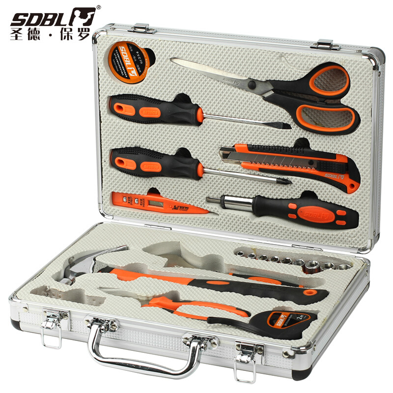 圣德保羅（SDBL） BL-017 34件套豪華型工具組合 家用五金套裝維修工具
