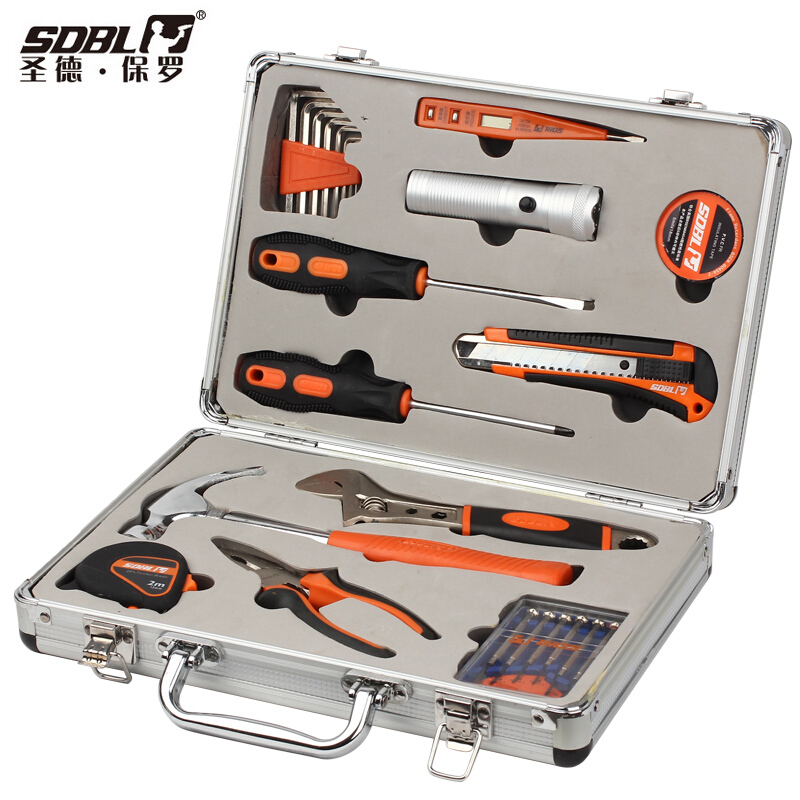 圣德保羅（SDBL） BL-016 28件套豪華型工具組合維修工具套裝家用車用工具箱