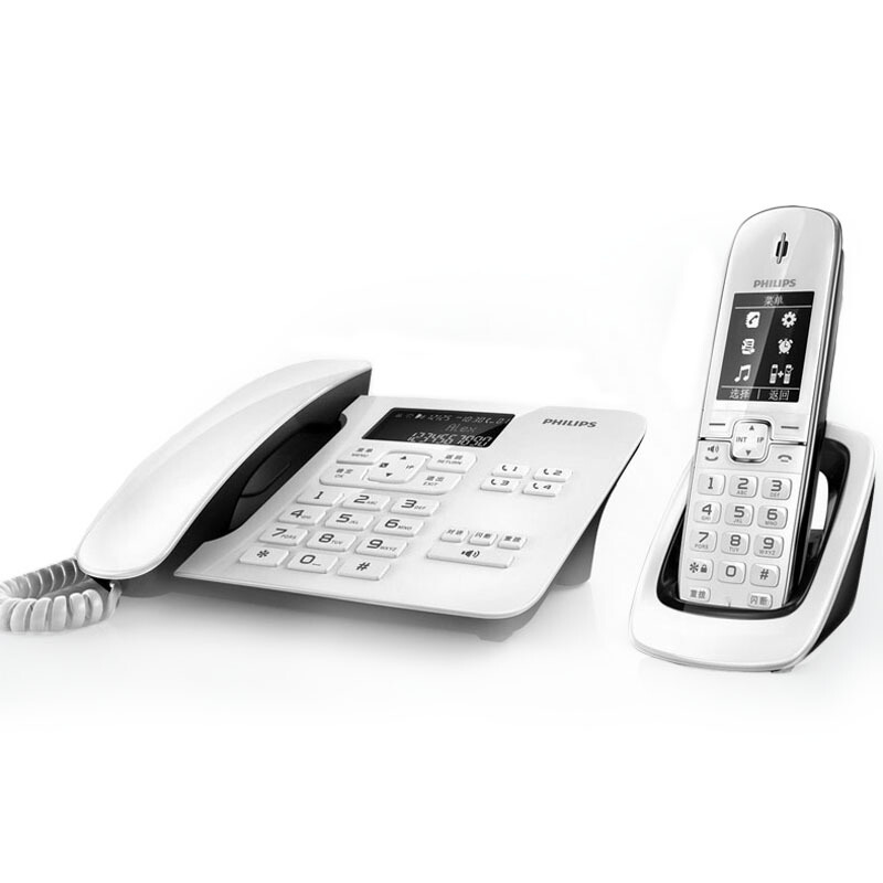 飛利浦（PHILIPS） DCTG492 語音報號黑名單中文數字子母機一拖一家用辦公會議坐固定固話無線電話機座機無繩電話機（白色）_http://www.nebao.cn/img/sp/2147/baa59989-d853-4300-b684-10a7d380c986.jpg