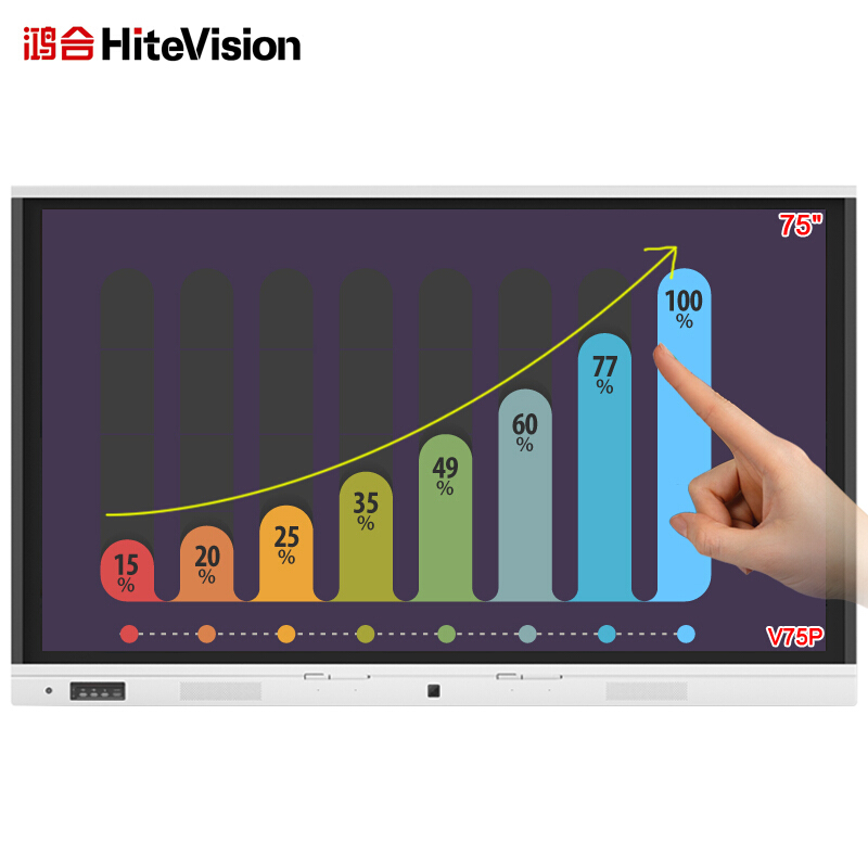 鴻合（HiteVision） ICB-V75P 會議平板 (75英寸，4k屏體) 
