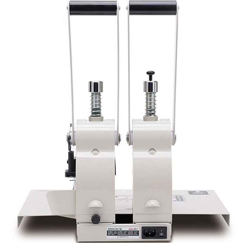 得力（deli） T502 財務憑證裝訂機智能型憑證單據打孔機 智能省力手動型（白灰）_http://www.nebao.cn/img/sp/253/a1f37e28-e72f-4929-9758-66044d30c924.jpg