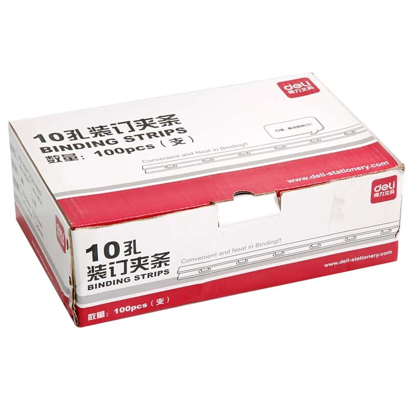 得力（deli） 3830 10孔裝訂夾條 17.5mm 100支/盒 可裝訂170頁（黑色）_http://www.nebao.cn/img/sp/254/ae2382a8-675d-49ba-949c-bacbf85897b3.jpg