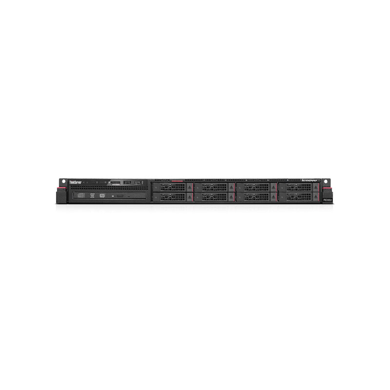 聯想（ThinkServer） RD350（E5-2609V4） 2路1U機架式服務器主機 8GB/300G固態/DVD