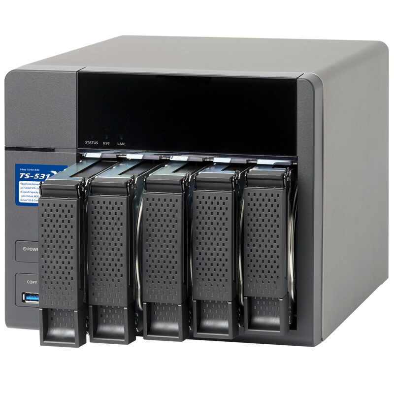 威聯通（QNAP） TS-531X-2G 高效能四核處理器,內建雙10GbE SFP+ 網絡端口 五盤位NAS網絡存儲器（無內置硬盤）_http://www.nebao.cn/img/sp/275/49d56cf4-182f-4f4d-ae32-192e68771023.jpg